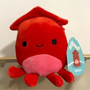 Altman the red squid squishmallow